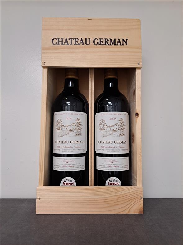 Gaveæske Chateau German 2 flasker
