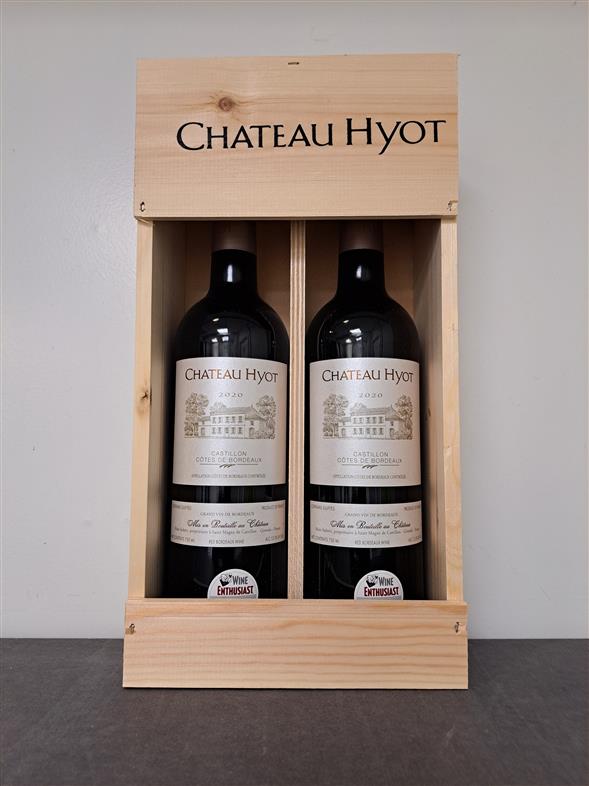 Gvaeæske Chateau Hyot 2 flasker